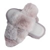 Roxoni Faux Fur Tie & Dye Slippers – Stylish & Trendy Slip-ons for Women – Super Soft Fluffy Fur for Superior Comfort & Luxury - 2 of 4