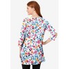 Woman Within Plus Size Perfect Printed Three-Quarter-Sleeve Scoopneck Tunic - 3 of 4