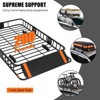 TruAIR  Roof Rack Cargo Basket with Waterproof Bag - Universal Carrier for SUV/Truck Travel (Black) - 4 of 4