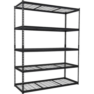 Mental Garage Shelving, 48" L x 18" W x 72" H, 5 Tier Adjustable Storage Shelves, 2500lbs Load Capacity  for Garage, Basement, Warehouse
