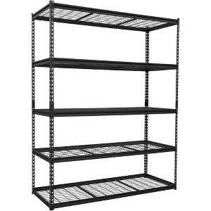Mental Garage Shelving, 48" L x 18" W x 72" H, 5 Tier Adjustable Storage Shelves, 2500lbs Load Capacity  for Garage, Basement, Warehouse - 1 of 4