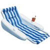 Swimline 68.5" Sunchaser 1-Person Swimming Pool Floating Lounge Chair with Pillow - Blue/White - 3 of 3
