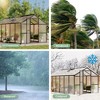 8x12 FT Greenhouse for Outdoors, Polycarbonate Greenhouse with Roof Vent - 3 of 4