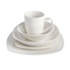 Gibson Home Liberty Hill 30 Piece Soft Square Porcelain Dinnerware Set in White - 4 of 4