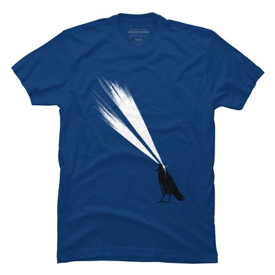 Men's Design By Humans Laser crow By astronautARC T-Shirt