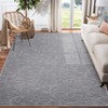 Washable Modern Solid Rug Non Slip Low Pile Rug Soft Contemporary Throw Floor Cover Foldable Indoor Carpet for Living Room Bedroom Playroom Nursery - 3 of 4