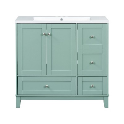 Versatile Bathroom Vanity with Sink: Elevate Your Space with Clean Lines and Contemporary Style in Any Finish