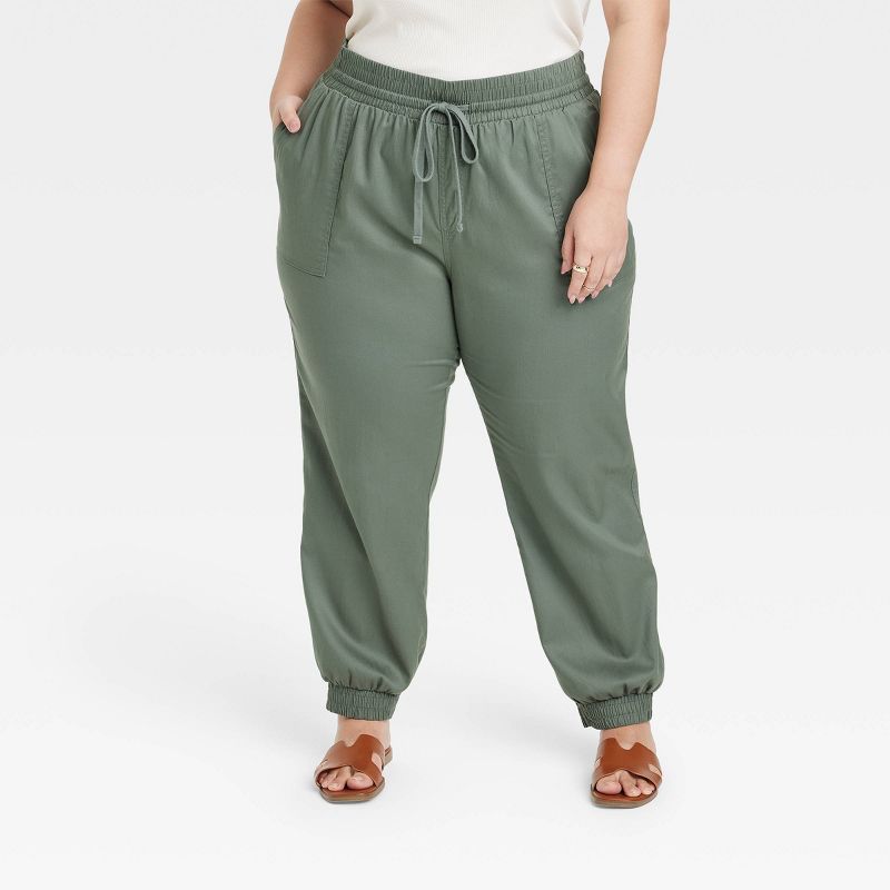 Women's High-Rise Modern Ankle Jogger Pants - A New Day™, 1 of 10