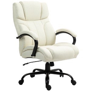500lbs Big and Tall Office Chair, Executive Computer Chair with Adjustable Height, Swivel Wheels - 1 of 4