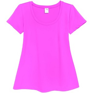 City Threads Women's UPF 50+ Short Sleeve Flowy Swim Rashguard - Made in USA - 1 of 4