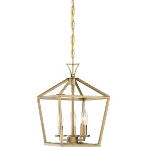 Savoy House Townsend 3 - Light Chandelier in  Warm Brass - 1 of 4