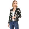 Allegra K Women's Notched Lapel Open Front Business Casual Blazer - 3 of 4