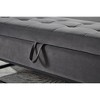 LOVMOR 64.5"Modern Velvet Storage Ottoman Bench,Nails Tufted Upholstered Storage Ottoman for Bedroom, Living Room, Entryway - 4 of 4