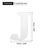 Unique Bargains 3D Acrylic Self-Adhesive Mirror Alphabet Sticker Wall Decals 2 Pcs - 2 of 3