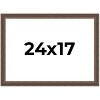 PosterPalooza | Elegant Brown Picture Frame - UV Acrylic, Backing Board, Hanging Hardware Included - 2 of 4
