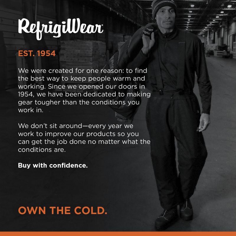 RefrigiWear Men's Warm Water-Resistant Softshell Pants with Micro-Fleece Lining, 6 of 8