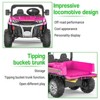 24V 2-Seater Ride On Dump Truck for Kids - 4WD 6-Wheel Electric Car with Parent Remote Control, Bluetooth Music & Dump Bed - 3 of 4