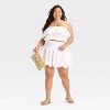 Women's Eyelet Ruffle Mini A-Line Skirt - Universal Thread™ White - 3 of 3