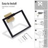 Towel Holder Bathroom Towel Ring, Hand Towel Bar, Stainless Steel Towel Rack Wall Mounted, Square Towel Hanger for Kitchen Lavatory - 4 of 4