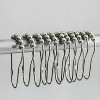 LunaLulinlk Heavy Duty Fabric Shower Curtain with 12 Metal Roller Hooks - 2 of 4