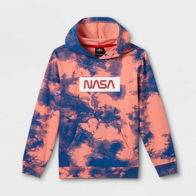 Kids' NASA Tie-Dye Hoodie - Pink XS