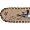 Earth Rugs Farmhouse Oval Stair Tread – Loon Woodland Design 27"x8.25" - 4 of 4
