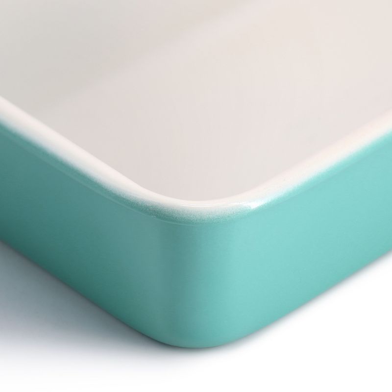 Martha Stewart Everyday Color Bake 9x5 Inch Rectangular Carbon Steel Loaf Pan in Teal, 3 of 6