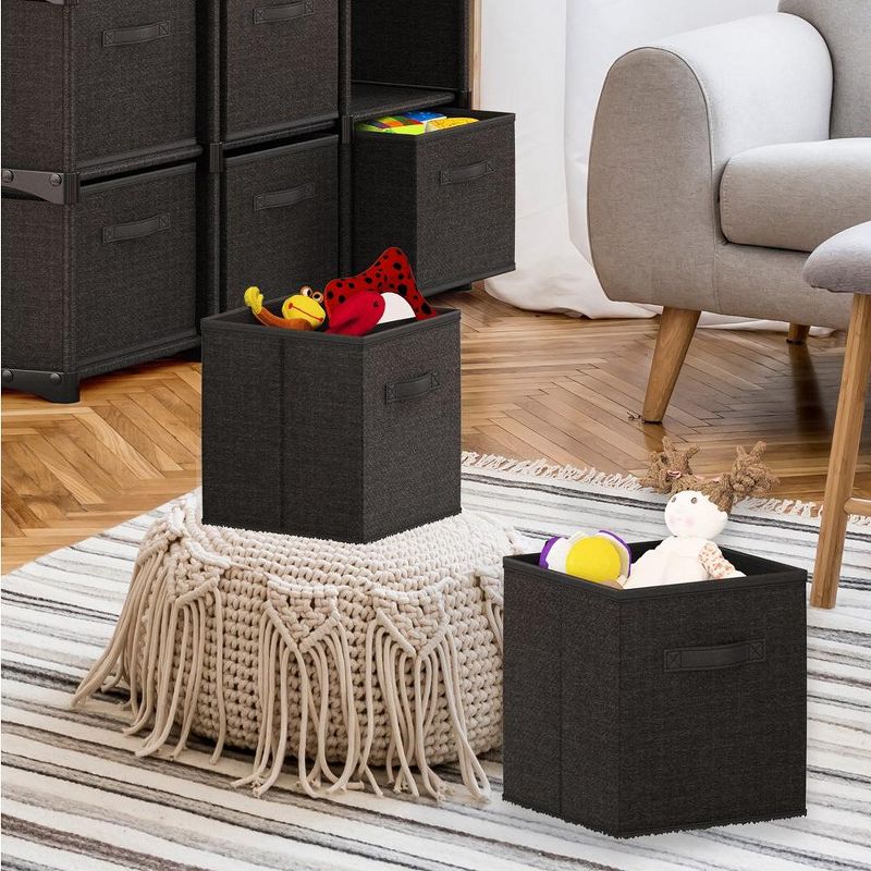 Nestl Cube Storage Organizer with DIY Shelf and Fabric Storage Bins, 4 of 8