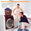 Catalonia Waterproof Leakproof Bed Blankets, Reversible Cozy Bed Sofa Cover Protector Washable Fleece Blanket for Couples - 4 of 4