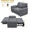 Vipbear 3-in-1 Convertible Sofa Bed, Pull Out Sleeper Sofa with USB Charging Station & Adjustable Backrest - 2 of 4