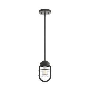 Hunter Fans 5.5" Starklake Mini Pendant Light Noble Bronze Finish - 1 of 2