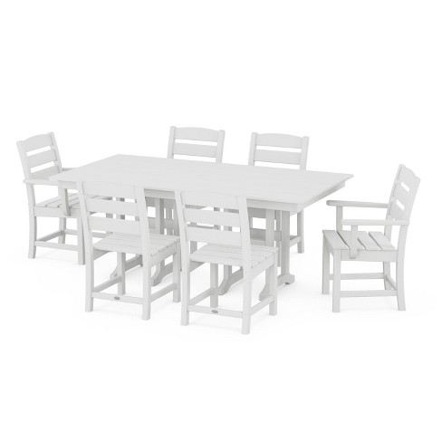 Polywood dining set online with umbrella