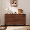6-Drawer Dresser & TV Stand - 55" Media Console with Metal Handles for Living Room & Bedroom - 2 of 4