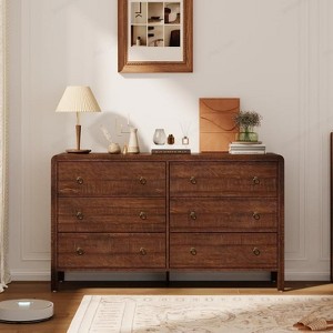 TackView Fluted Dresser for Bedroom Chest of Dressers Tall Dresser for Closet - 1 of 4