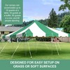 Party Tents Direct Weekender Outdoor Canopy Pole Tent, Green, 20 ft x 20 ft - 3 of 4