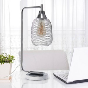 Industrial Mesh Desk Lamp Matte - Lalia Home - 1 of 4