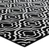 Modway Frame Transitional Moroccan Trellis 5x8 Area Rug - Black and White,  100% Soft Heat-Set Polypropylene ,  Tight Low Pile Weave - 3 of 4