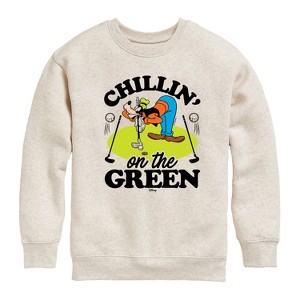 Boys' - Disney - Chillin On The Green Graphic Long Sleeve Fleece Sweatshirt - 1 of 4
