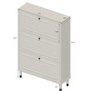 Shoe Storage Cabinet With 3 Flip Drawers, Narrow Shoe Rack Cabinet, Freestanding Shoe Organizer For Hallway Living Room Apartment - 3 of 4