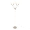 LumiSource Led Medusa® 71" Modern Metal Floor Lamp in Stainless Steel White Glass Sconces with 5 Arms - 2 of 4