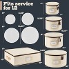 LunaLulinlk Hard Shell China Storage 5 Piece Set - Beige Quilted - 2 of 4