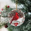 Christmas Red Cardinal Ornaments, Ceramic Tree Decorations - Cardinal Bird Memorial Gifts Surrounded by Your Glory Ceramic Ornament - 3 of 4