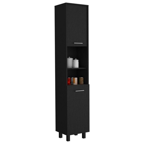 Depot E-Shop Kitchen Pantry 79" H, Two Open Storage Shelves, Three Internal Shelves, Two Doors, Four Legs - image 1 of 4