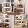 Kozyard Foldable Storage Bins with Lids Stackable Storage Bins with Door Wheel for Bedroom Living Room Closet Laundry - 2 of 4