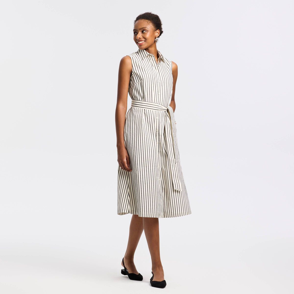 Women's Belted Midi Shirtdress - A New Day™ - thumbnail 9