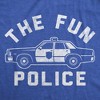 Mens Funny T Shirts The Fun Police Sarcastic Graphic Novelty Tee for Men - Crazy Dog Men's T Shirt Gift for Dad - 2 of 4