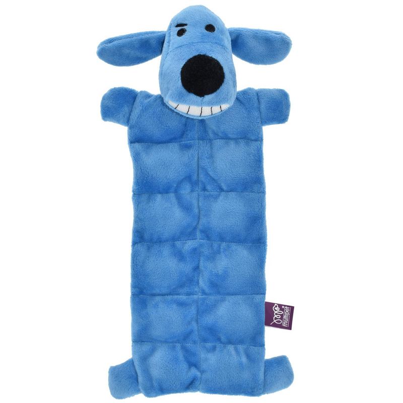 Multipet Loofa Squeaker Mat Dog Toy - Blue - 12&#34;, 1 of 4