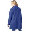 Woman Within Fleece Swing Funnel-Neck Coat - 3 of 4