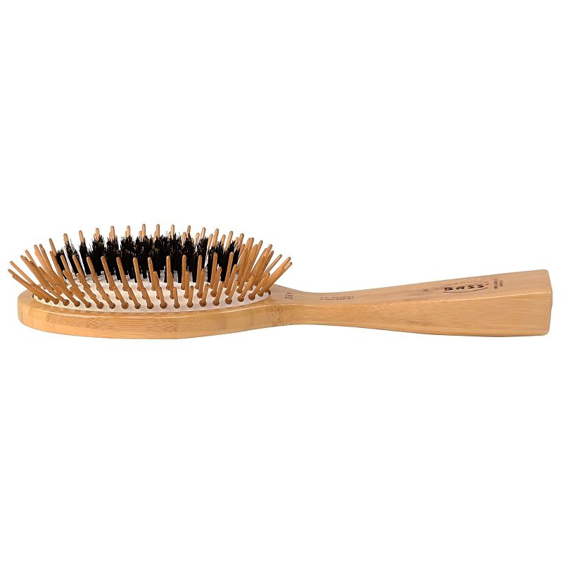 Bass Brushes FUSION Brush - Multi Patented Shine & Condition Hair Brush Bamboo Handle with Premium 100% Pure Natural Bristles + Bamboo Pin, 5 of 6