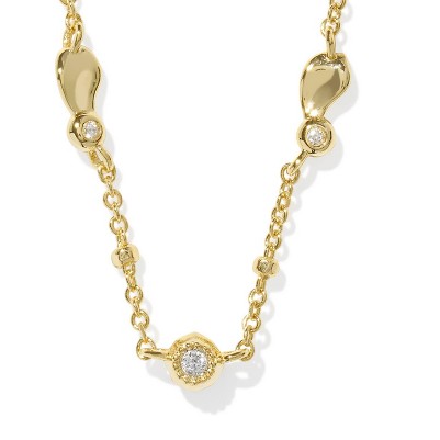 Gold White Cubic Zirconia